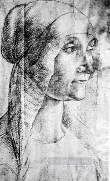 ドメニコ・ギルランダイオ Painting - 年配の女性 ルネサンス フィレンツェ ドメニコ・ギルランダイオ